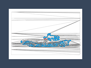 Swimming art print of a swimmer swimming the butterfly stroke.